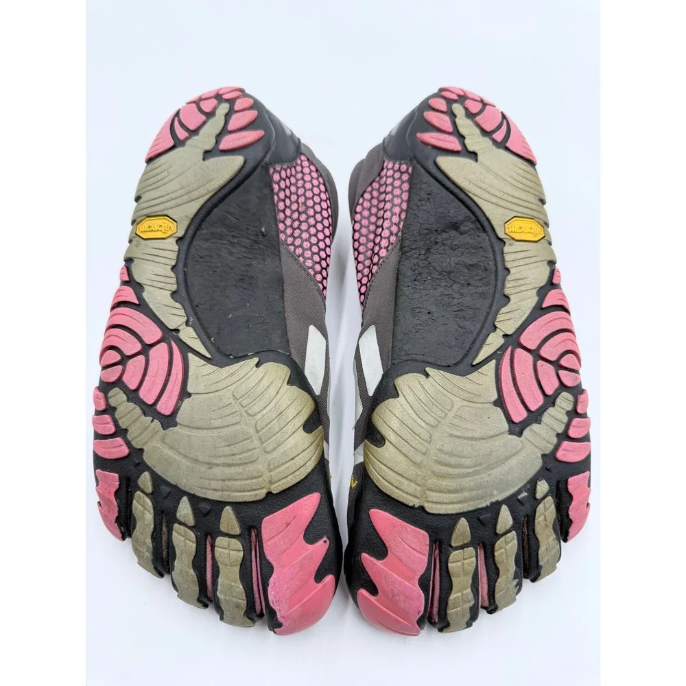 Vibram FiveFingers KomodoSport Womens 37 Gray Pink Minimalist Barefoot Shoes